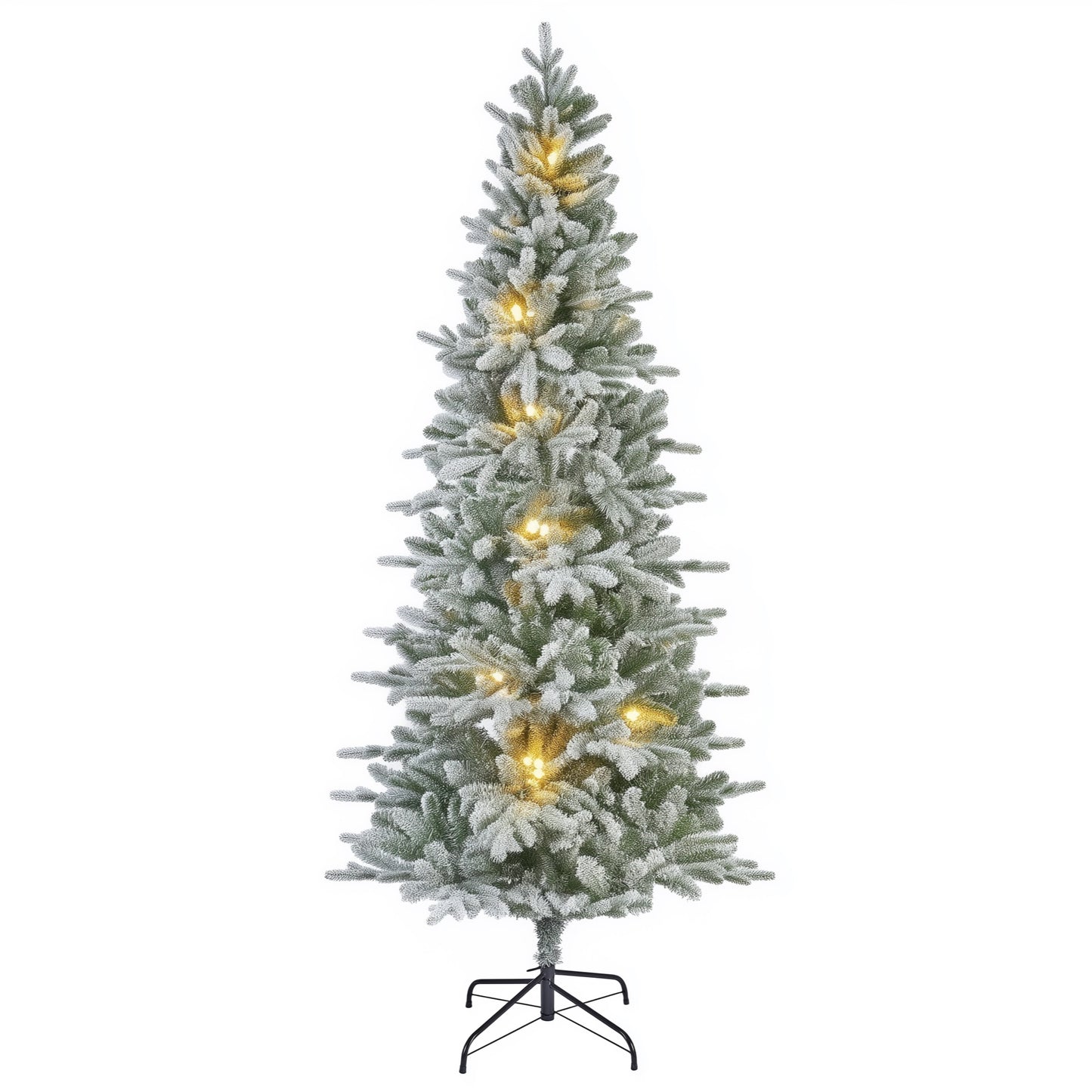 7ft Frosted Aspen Pine Fir Pre-Lit - Kaemingk Everlands Christmas Tree | AT127