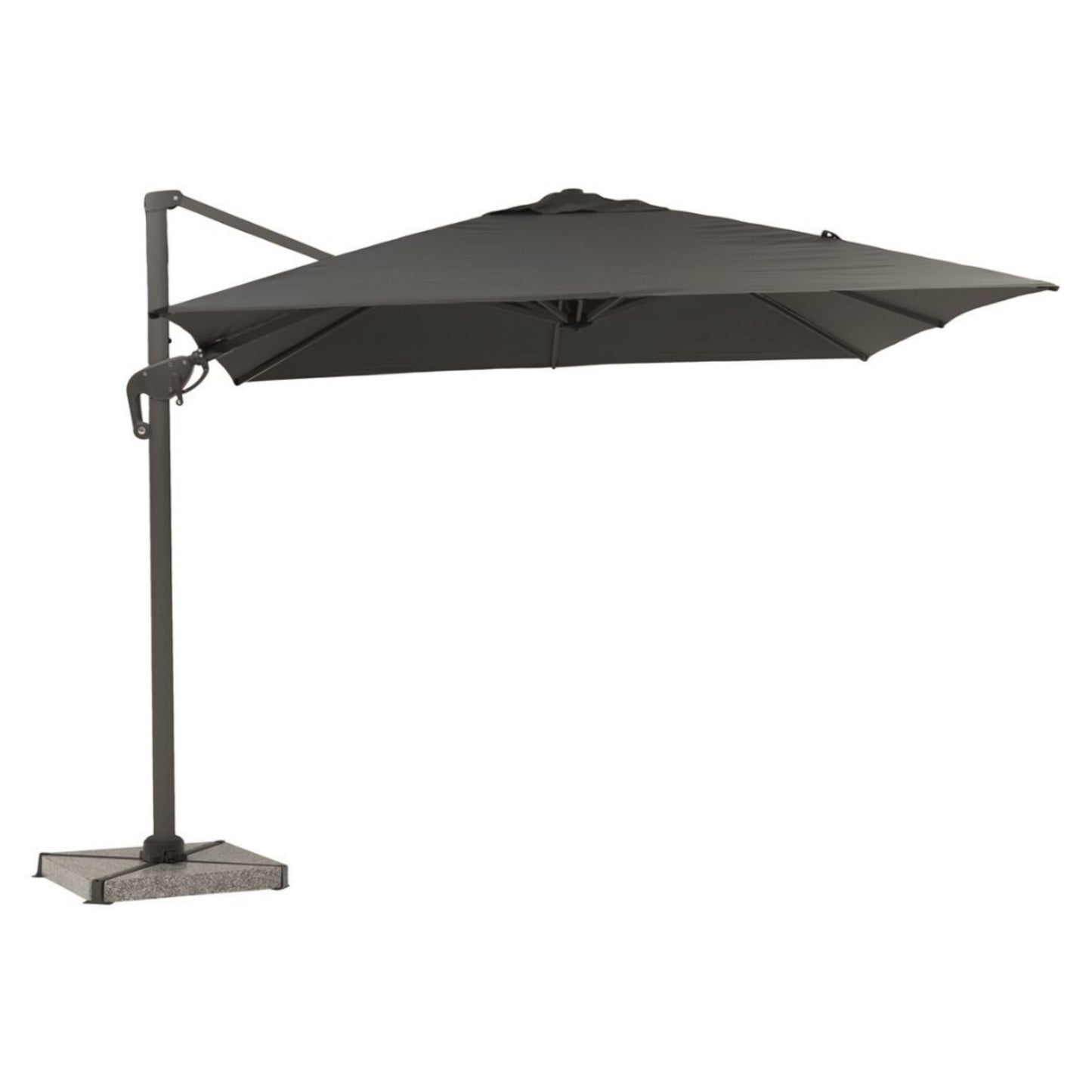 Bramblecrest Chichester 3m Square Parasol and Base - Grey
