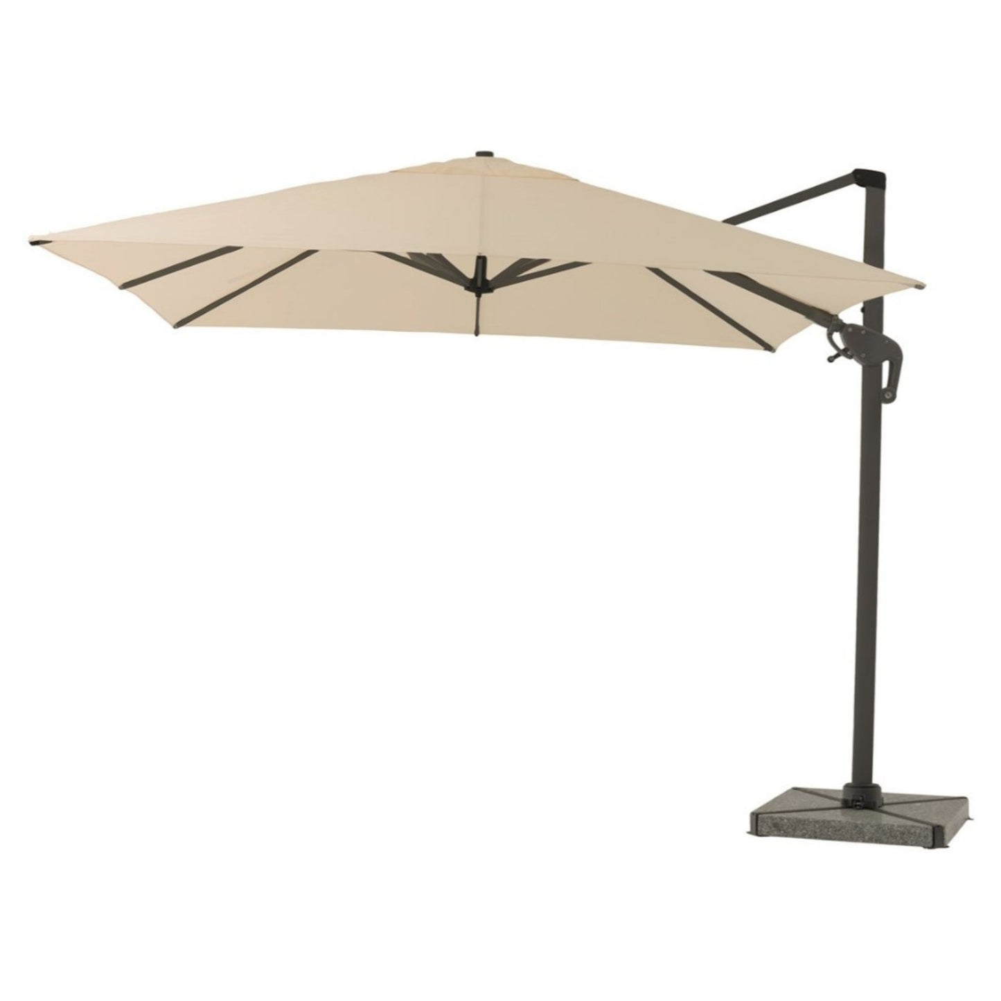 Bramblecrest Chichester 3m Square Parasol and Base - Sand