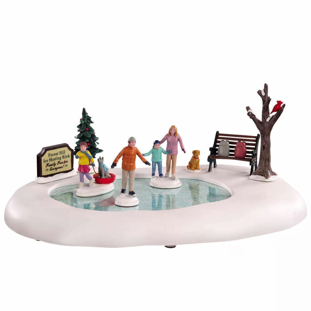 Family Skating Day | Lemax Christmas Villages