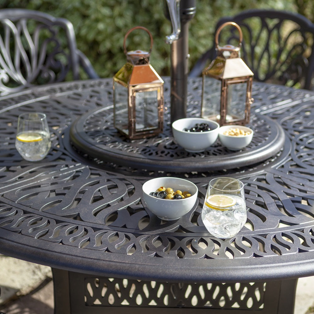 Hartman Amalfi 6 Seat Dining Set with Parasol | C0003