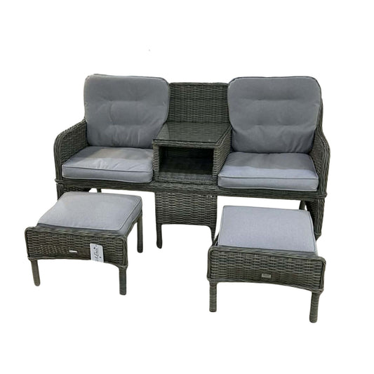 Hill & Dale Malton Duo Bench - Brown | W0038