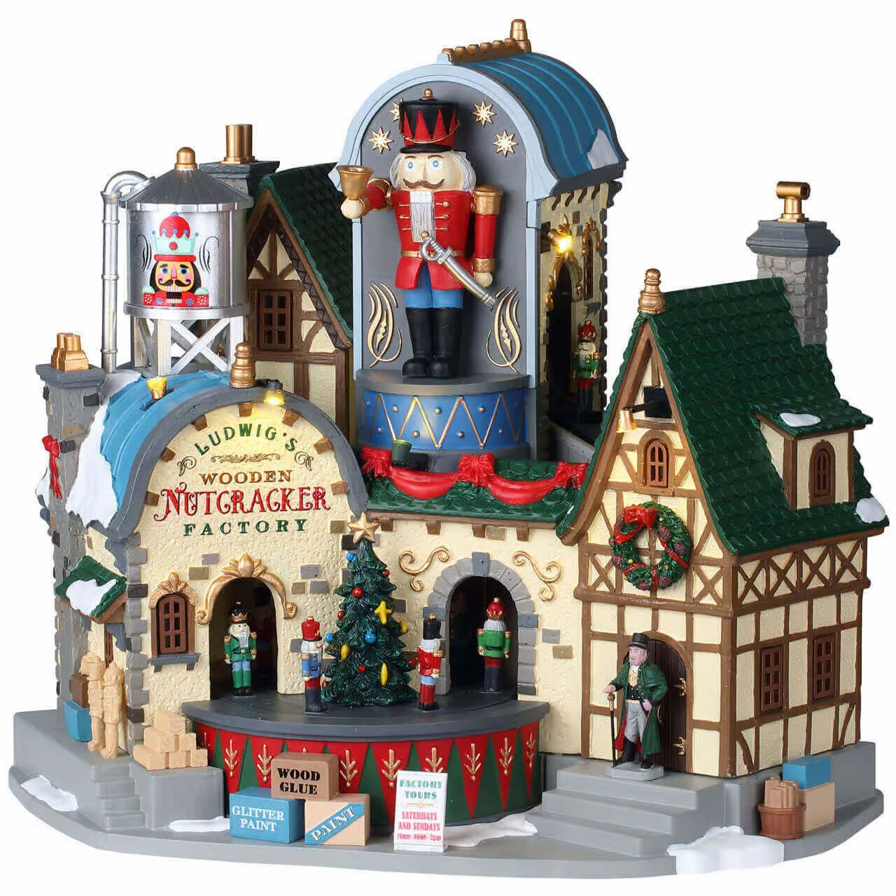 Ludwigs Wooden Nutcracker Factory | Lemax Christmas Villages