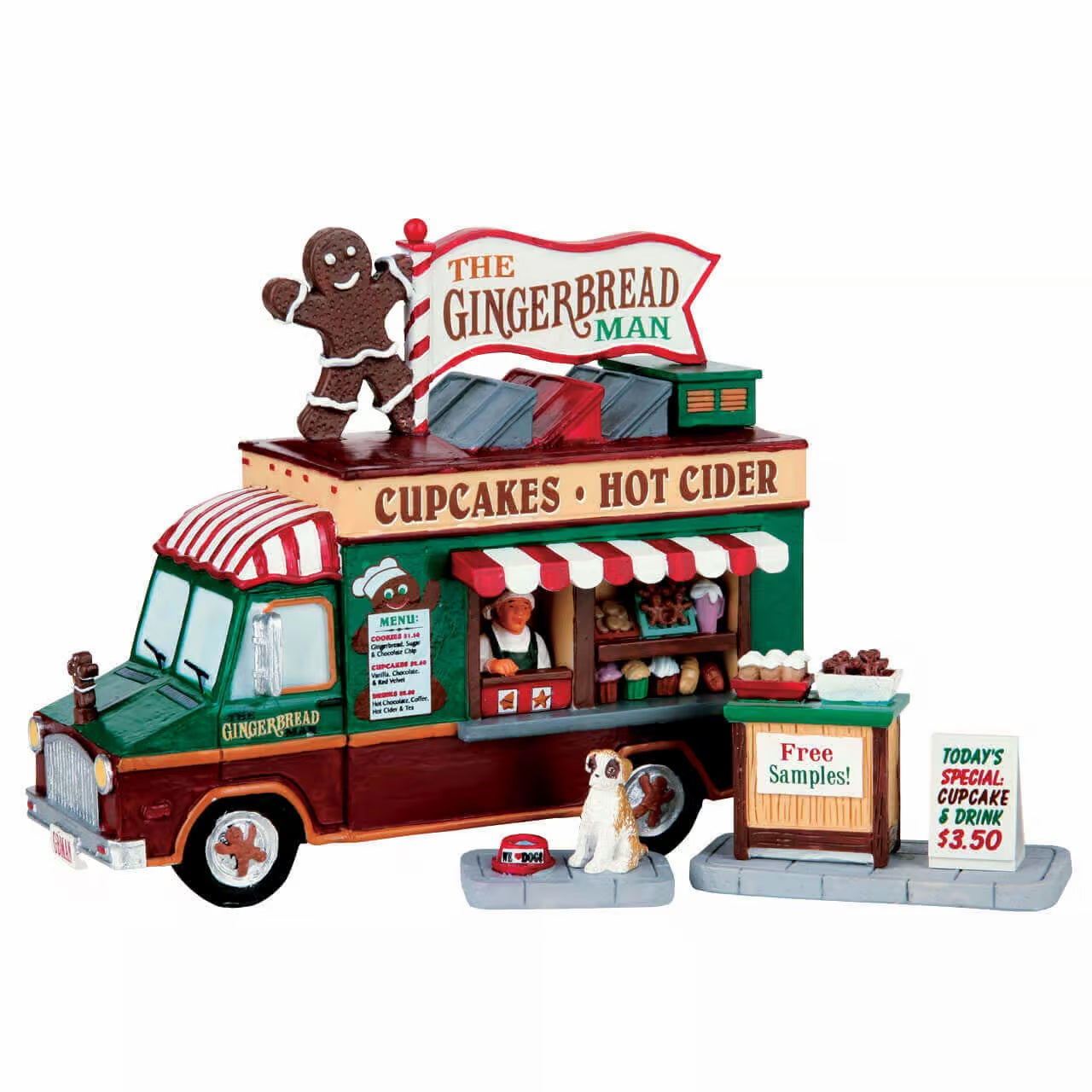 Set Of 3 The Gingerbread Man | Lemax Christmas Villages