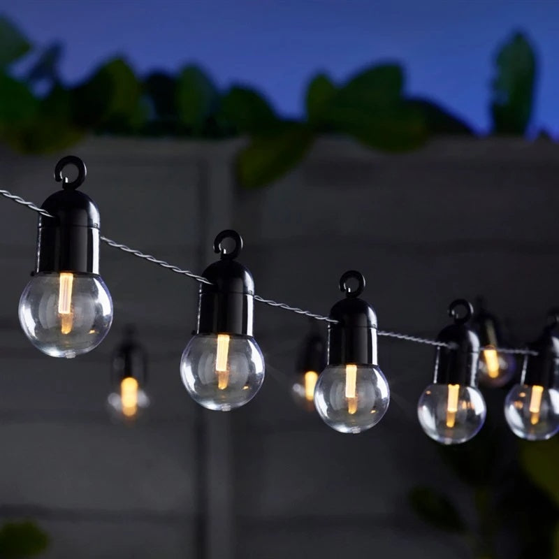 Smart Garden - 40 Festoon Solar String Lights | Gold