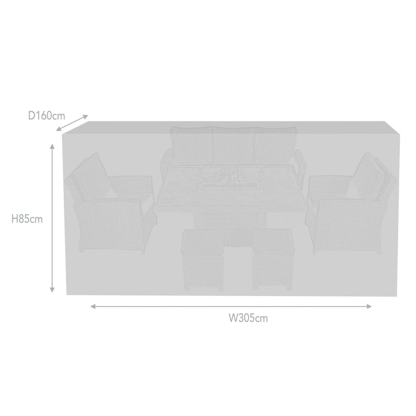 Supremo Lounge Dining Set Cover