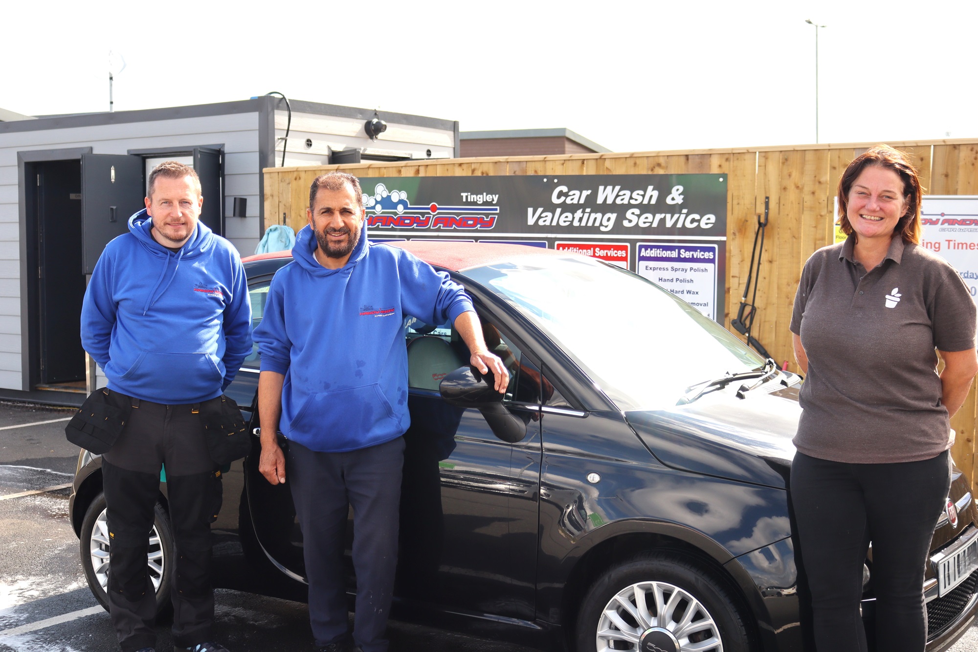 Handy Andy Car Wash is now open at Tingley Garden Centre