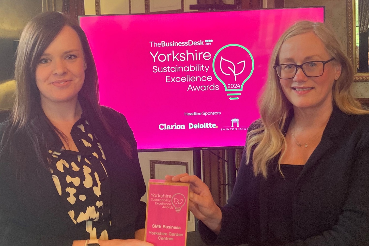 We've won an Award in the Inaugural Yorkshire Sustainability Excellence Awards
