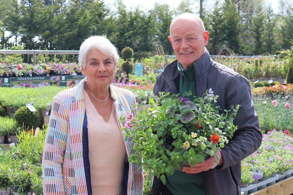Joe is supporting Breast Cancer Research with planting demos