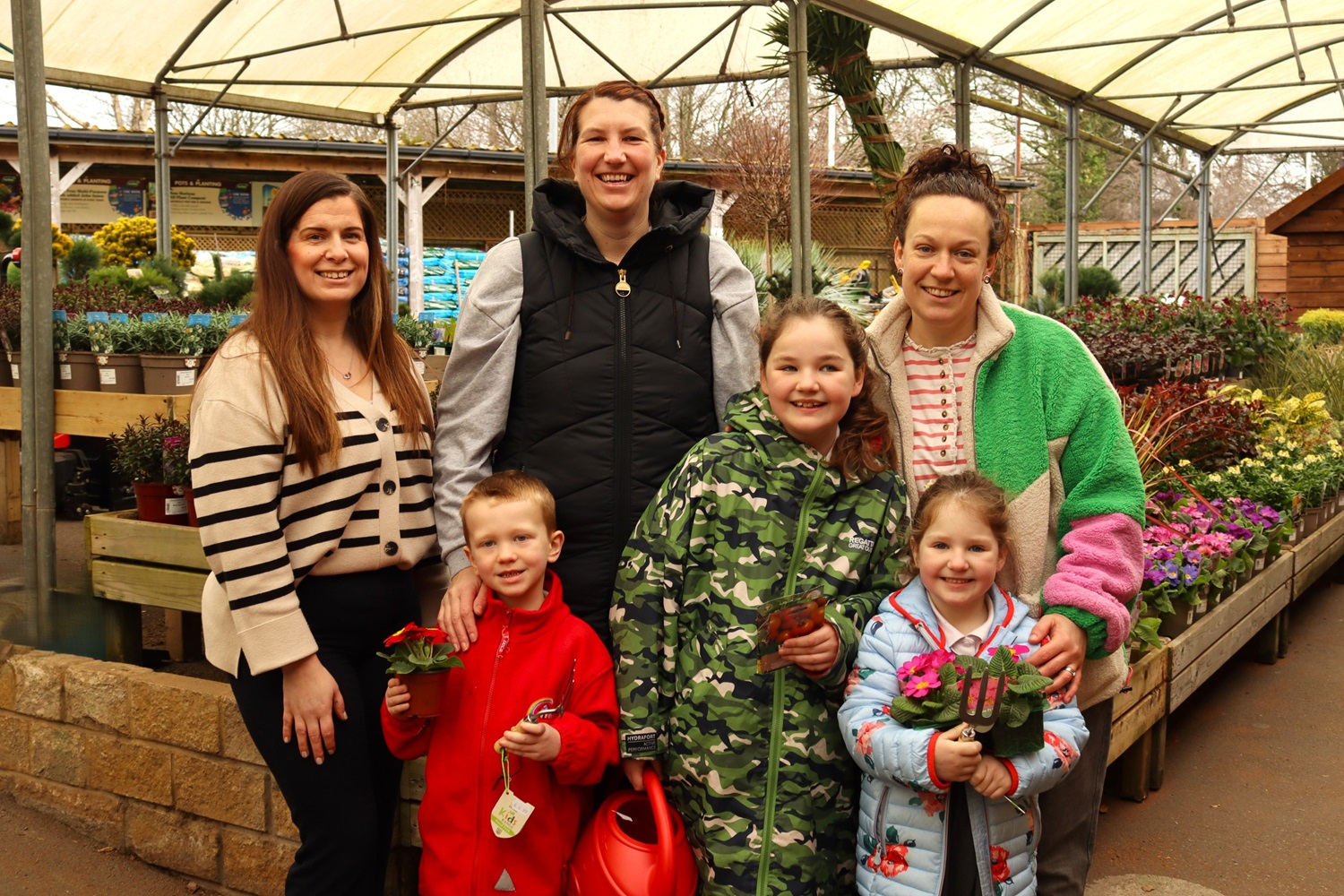 The team at Pennine Garden Centre has donated plants to local school