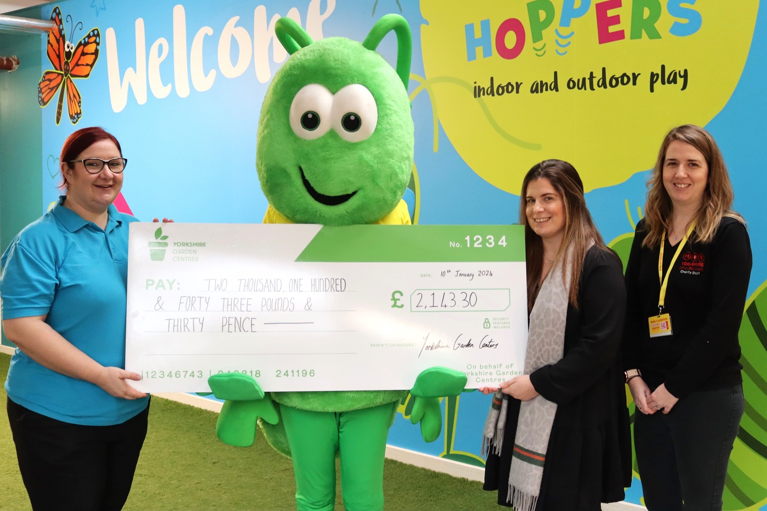 Grass Hoppers Grinchmas Parties raised over £2,000 for our Charity of the year
