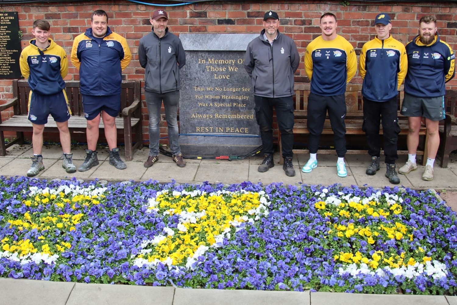 The team at Tingley chose Yorkshire-grown plants to honour rugby legend Rob Burrow