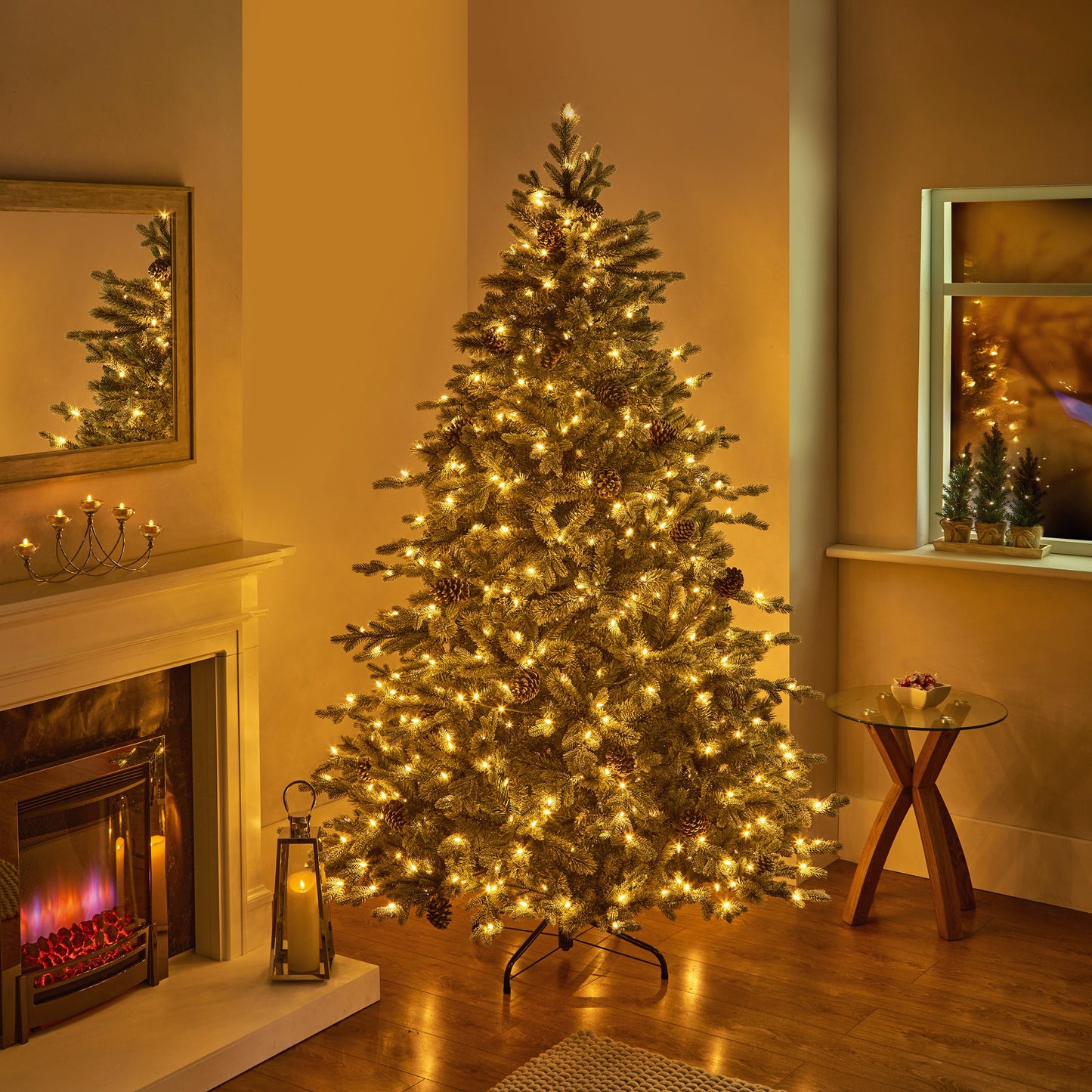 6.5FT Frosty Dorchester Pine Pre-Lit - National Tree Company | AT109