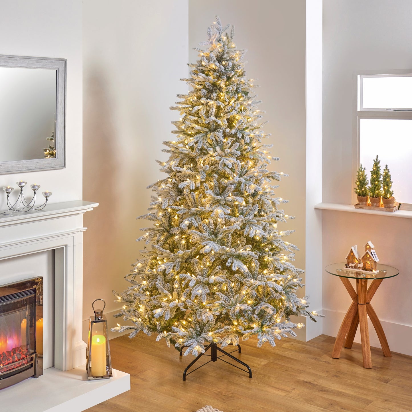 6.5FT Snowy Harmony Spruce Pre-Lit - National Tree Company | AT107