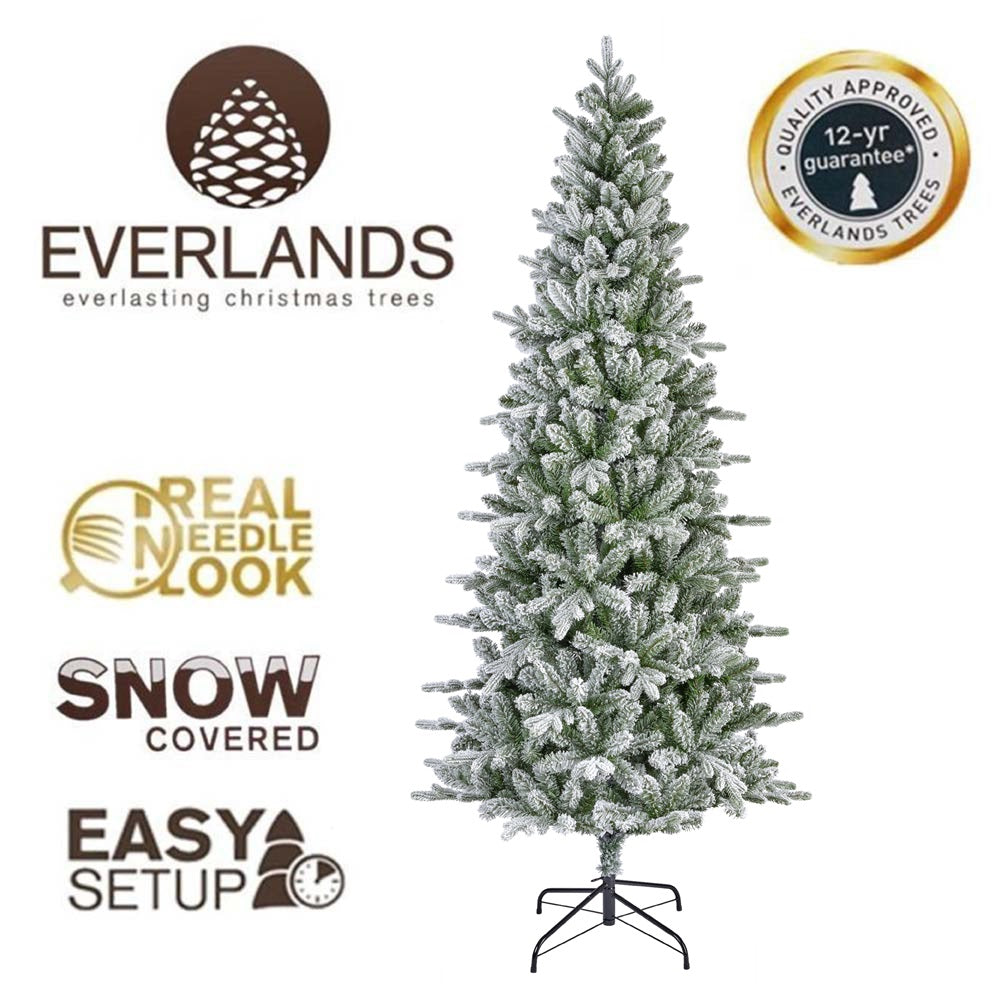 7ft Frosted Aspen Pine Fir - Kaemingk Everlands Christmas Tree | AT11