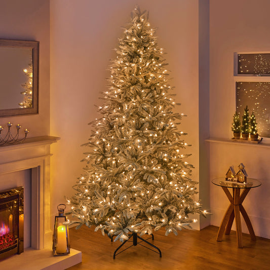 7.5FT Snowy Harmony Spruce Pre-Lit - National Tree Company | AT108