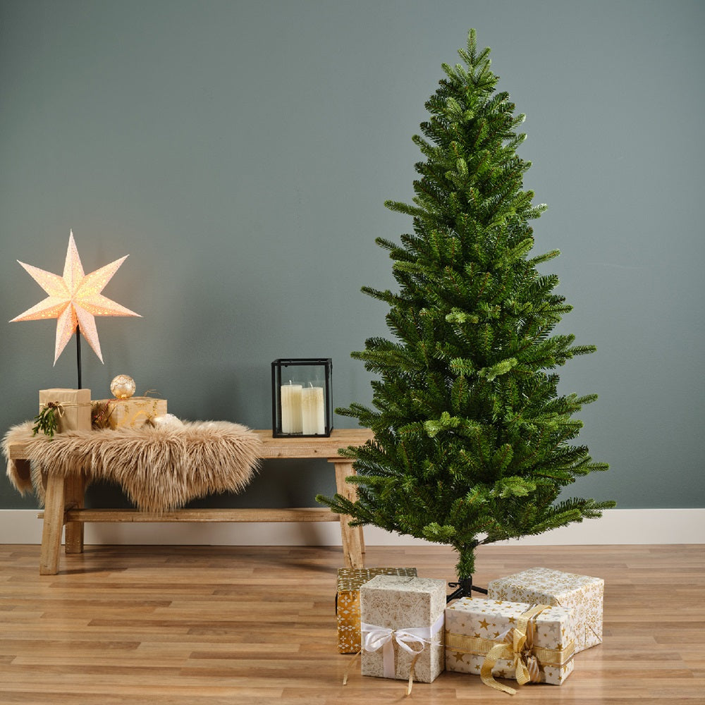 7FT Frosted Aspen Pine Fir - Kaemingk Everlands Christmas Tree | AT41