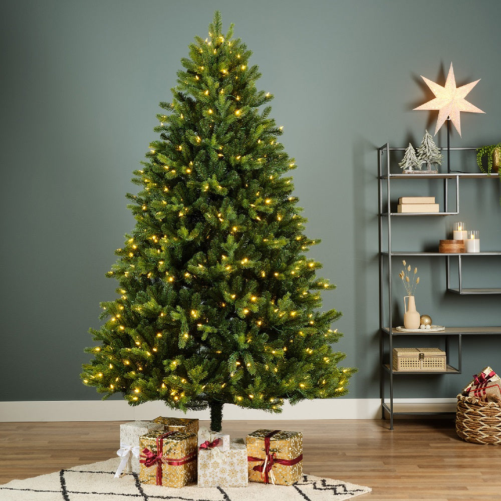 7ft Beaumont Pine Pre-Lit - Kaemingk Everlands Christmas Tree | AT8