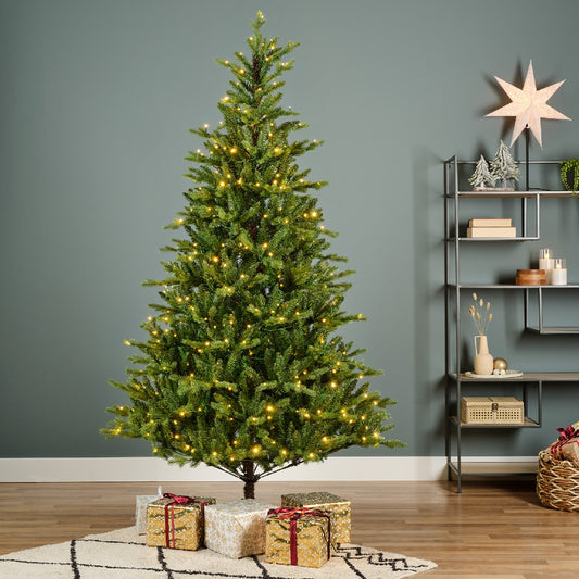 7FT Glacier Pine Pre-Lit - Kaemingk Everlands Christmas Tree | AT8