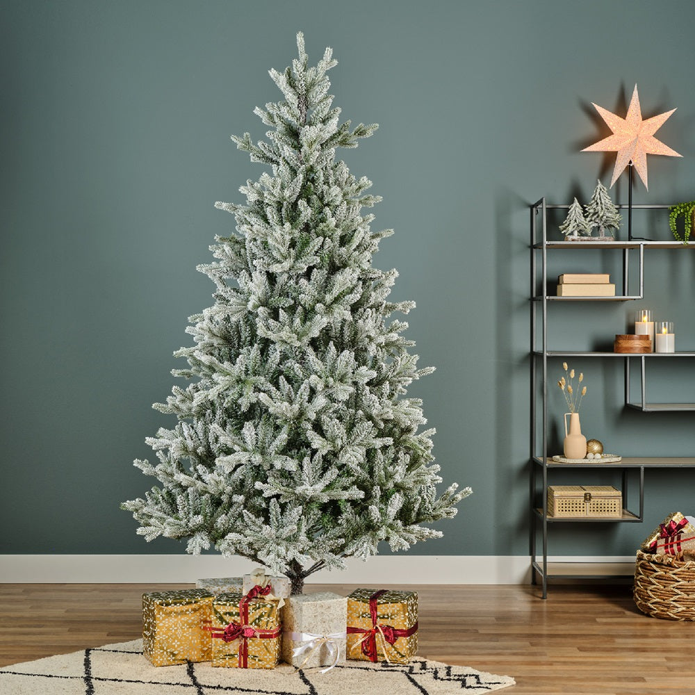 8FT Snowy Glacier Pine - Kaemingk Everlands Christmas Tree | AT46