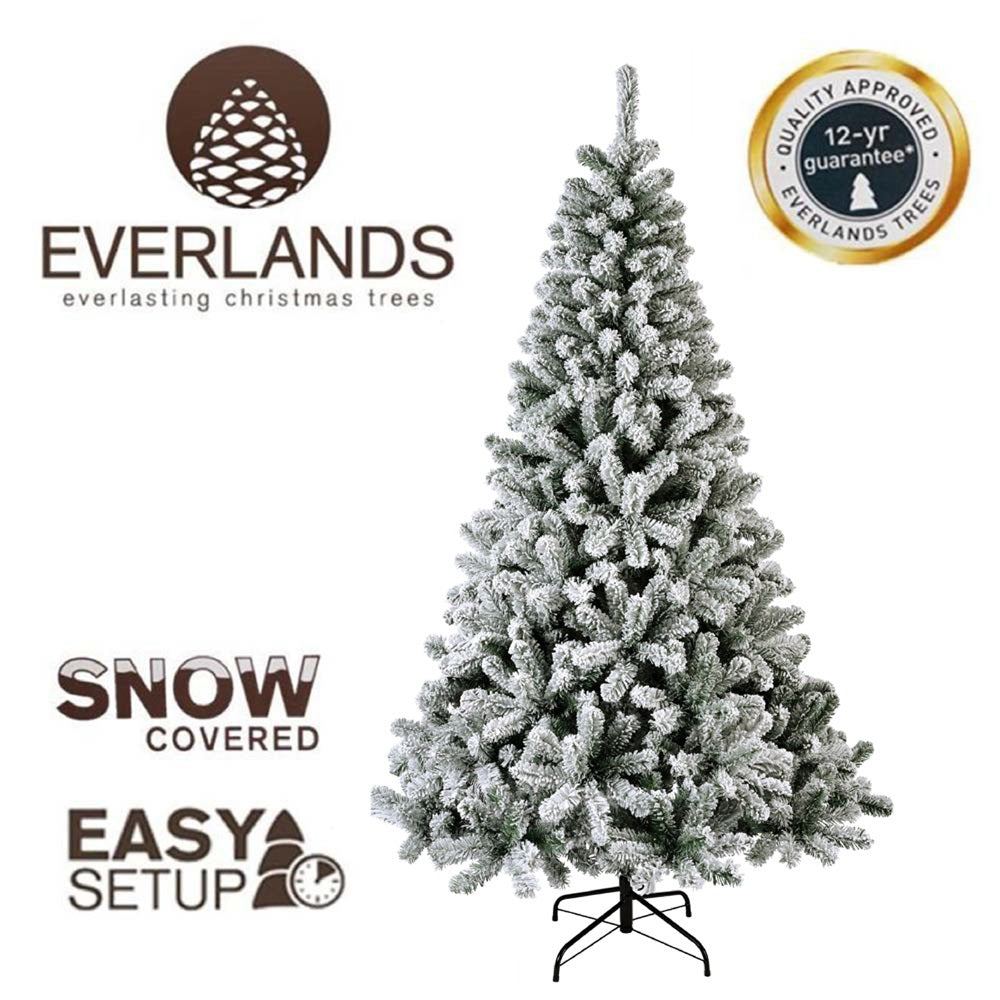 8FT Snowy Kingsley Pine - Kaemingk Everlands Christmas Tree | AT37
