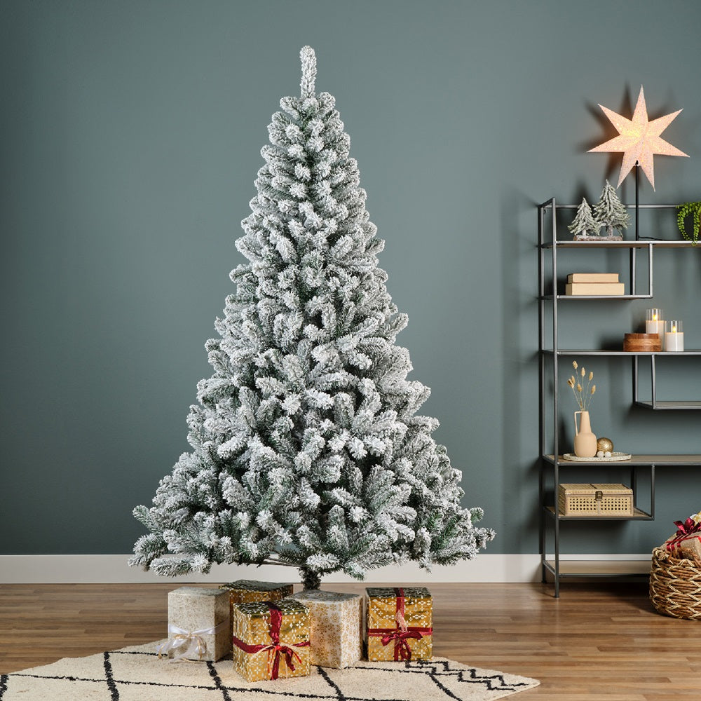 8FT Snowy Kingsley Pine - Kaemingk Everlands Christmas Tree | AT37