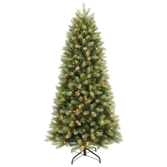 6.5FT Slim Kensington Fir Pre-Lit - Puleo Christmas Tree | AT123