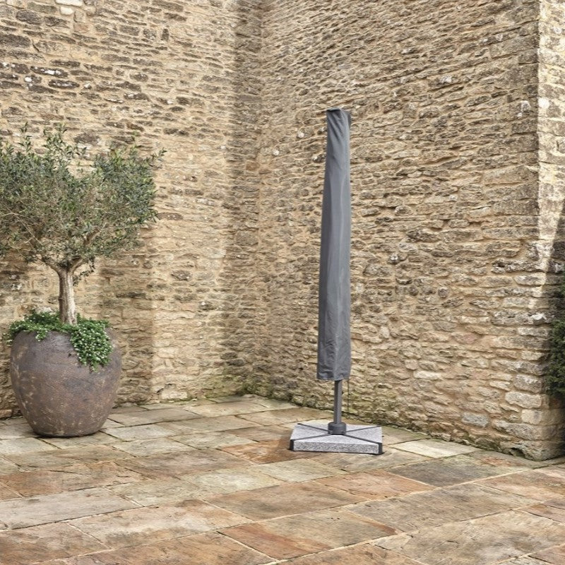 Bramblecrest Chichester 3m Square Parasol and Base - Grey