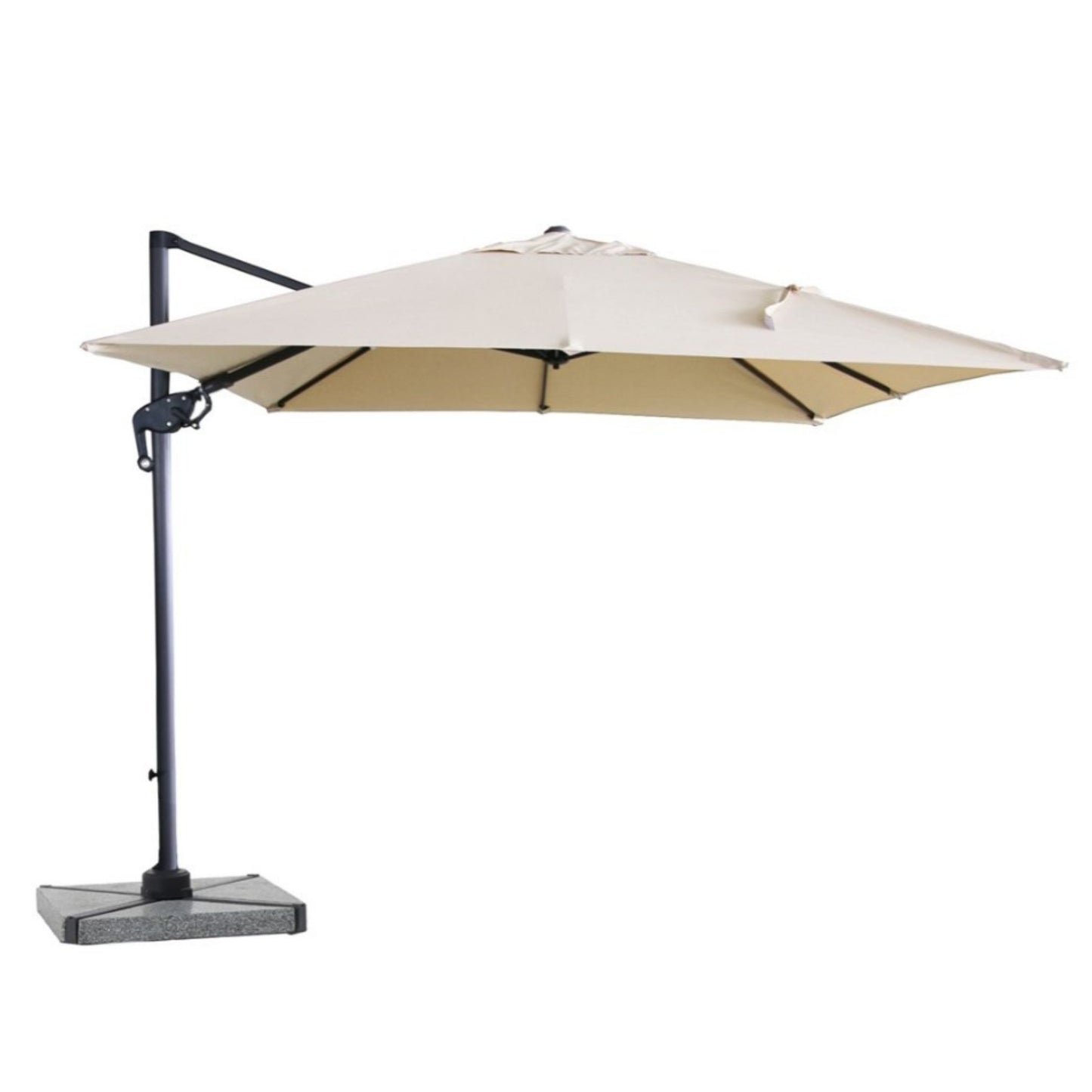 Bramblecrest Lichfield 2.7m Square Parasol and Base - Sand
