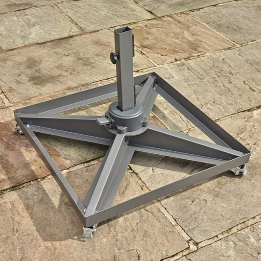 Bramblecrest Steel Side Post Parasol Base with Wheels