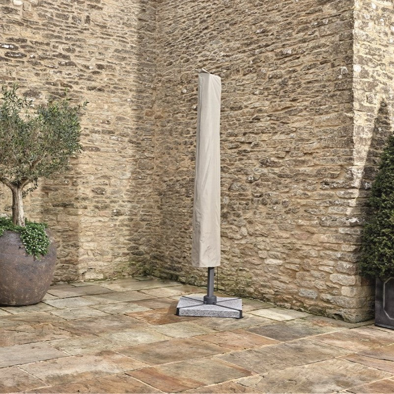 Bramblecrest Truro 3m Square Parasol and Base - Sand