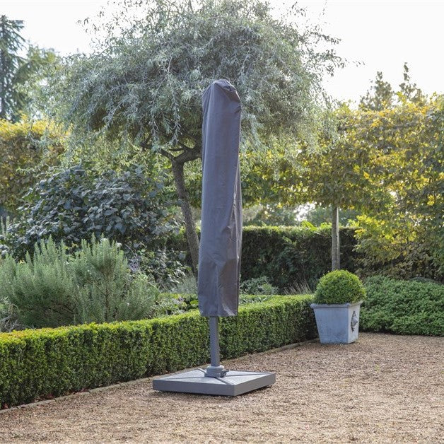 Bramblecrest Truro 3m Square Parasol and Base - Grey