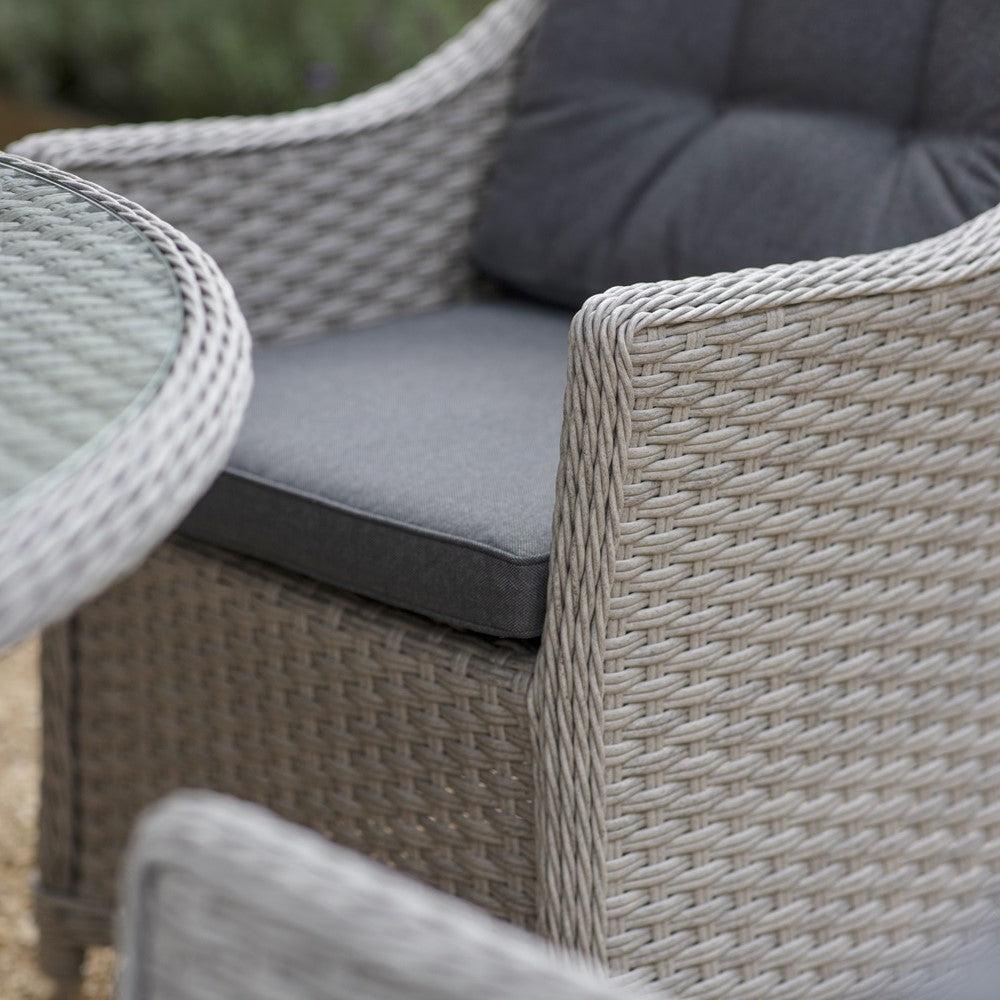 Bramblecrest Wentworth 4 Seat Dining Set with Parasol | W0009