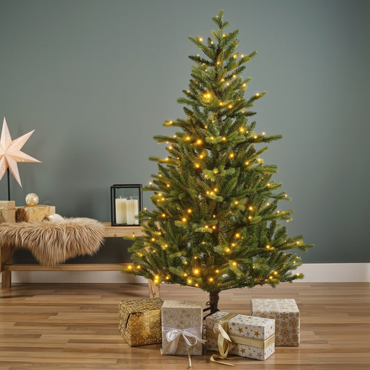 8ft Glacier Pine Pre-Lit - Kaemingk Everlands Christmas Tree | AT18