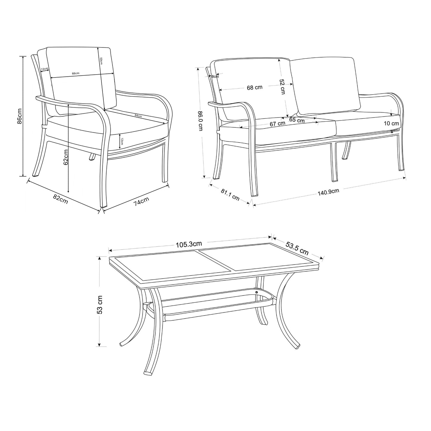 Hartman Buxton Lounge Set | C0011