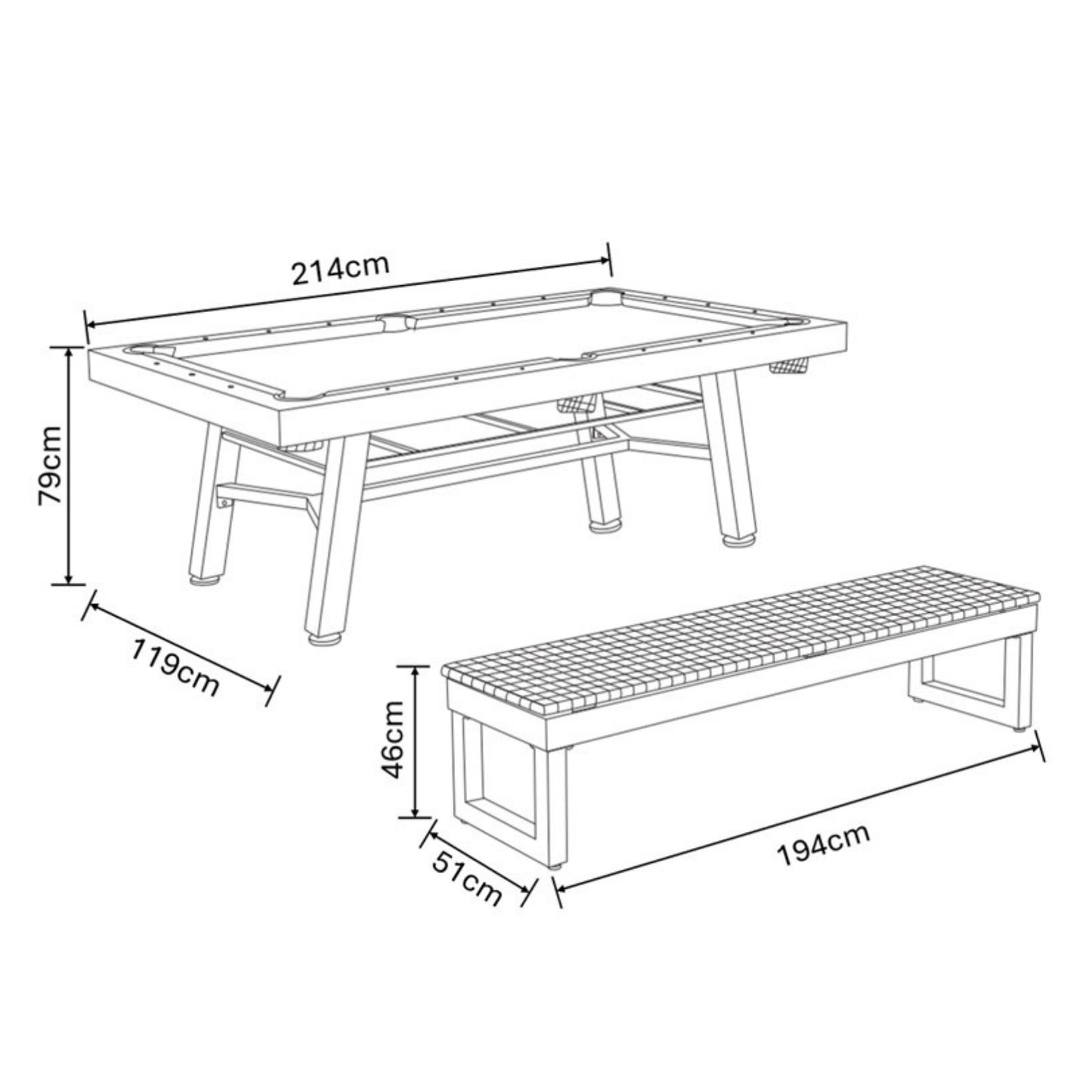 Hartman Crucible Outdoor Games Table | C0014