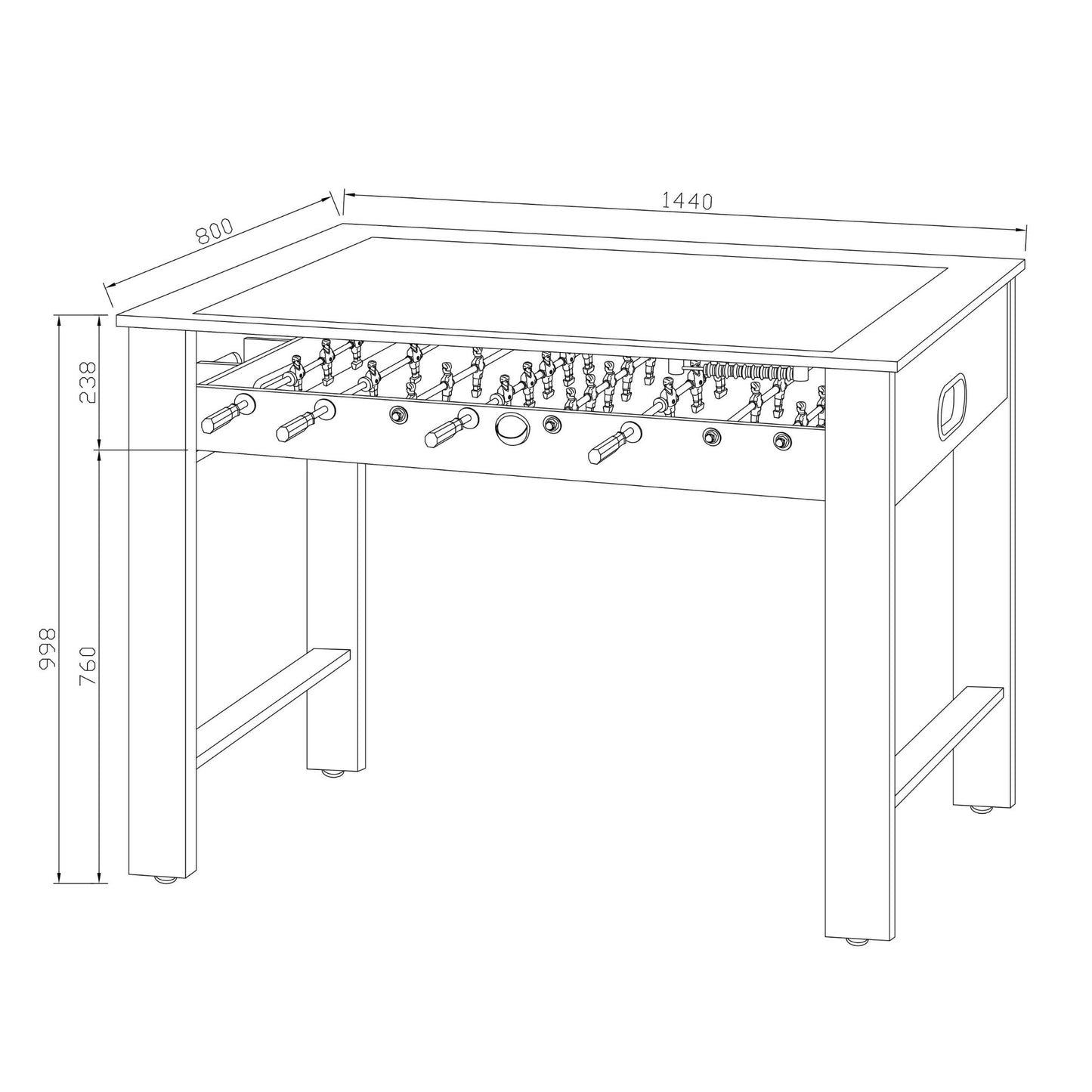 Hartman Toca Football Bar Table Set | C0013