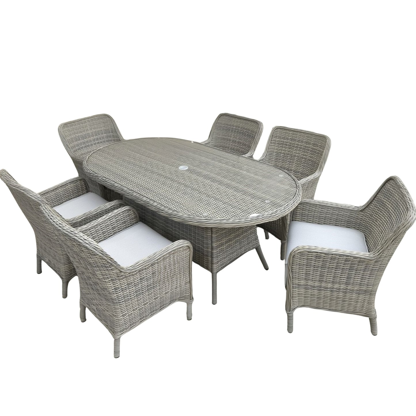 Hill & Dale Malton 6 Seat Dining Set - Brown | W0031