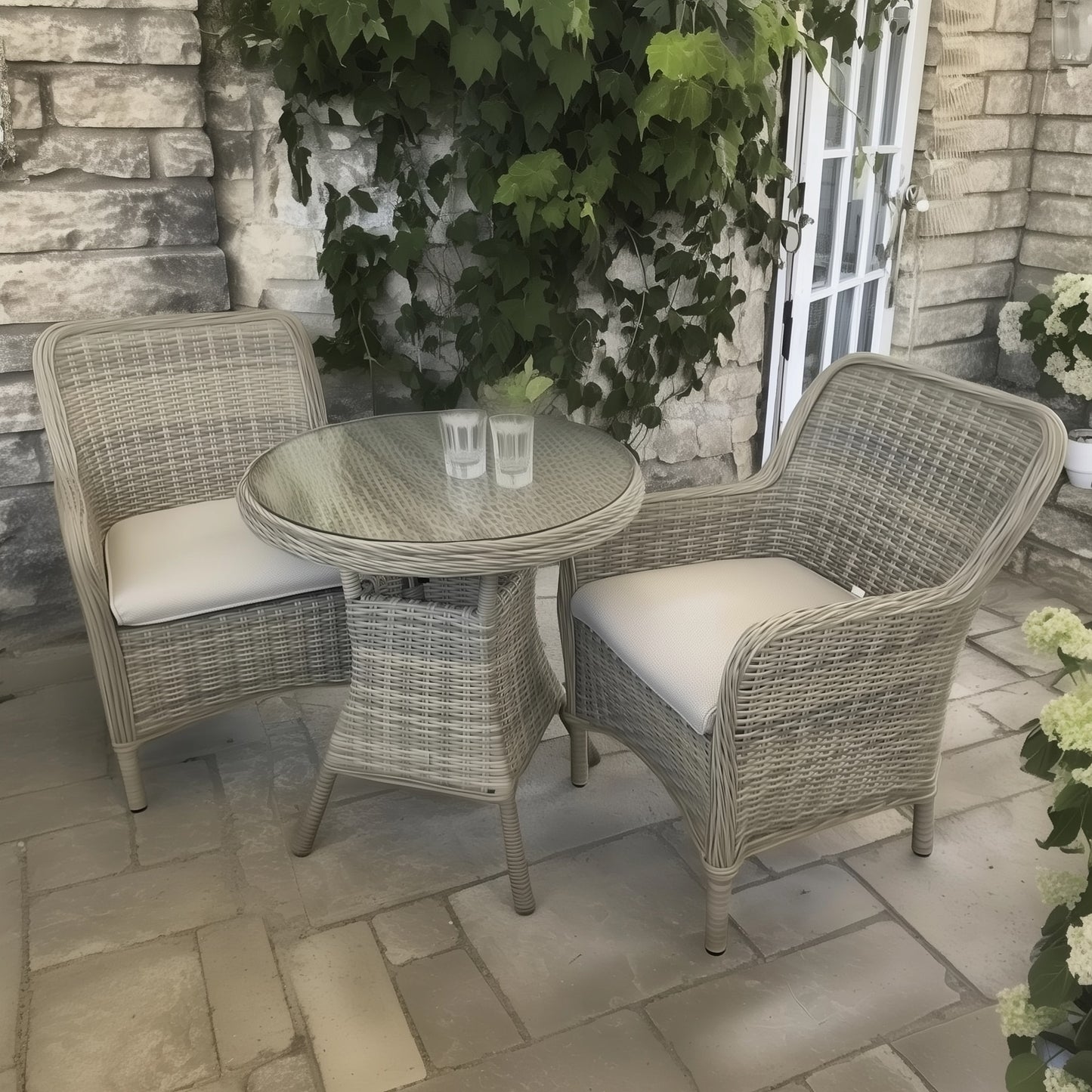 Hill & Dale Malton Bistro Set - Brown | W0029
