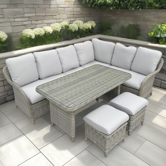 Hill & Dale Malton Large Corner Set - Brown | W0034