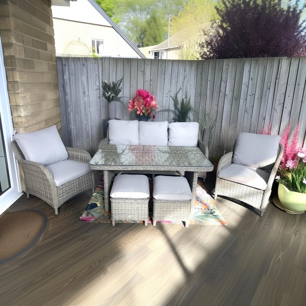 Hill & Dale Malton Lounge Dining Set - Brown | W0035
