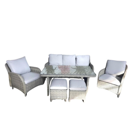 Hill & Dale Malton Lounge Dining Set - Brown | W0035