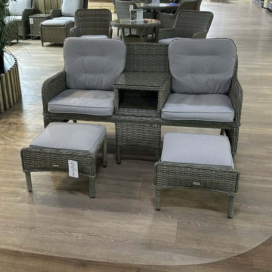 Hill & Dale Malton Duo Bench - Brown | W0038