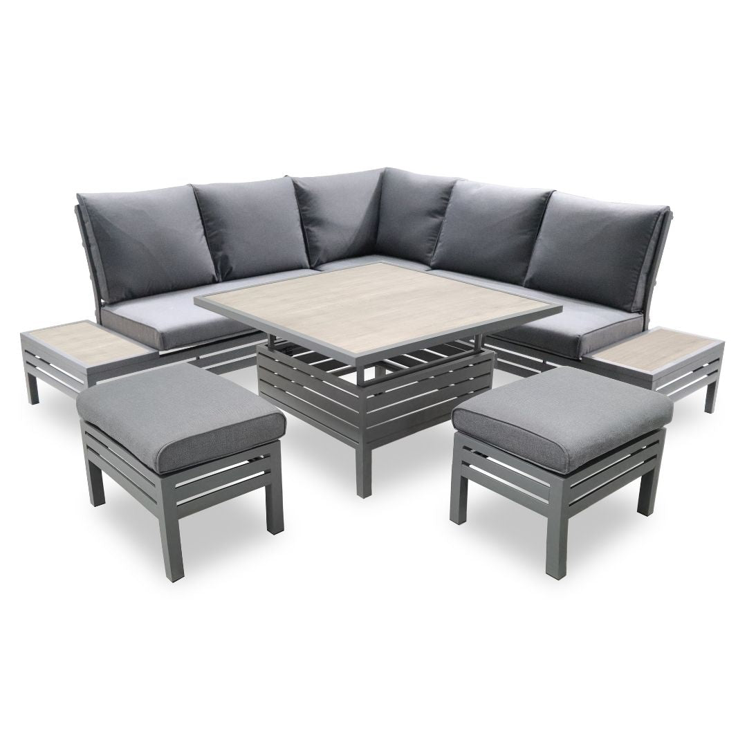 Leisuregrow Monza Corner Set with Adjustable Table | A0011