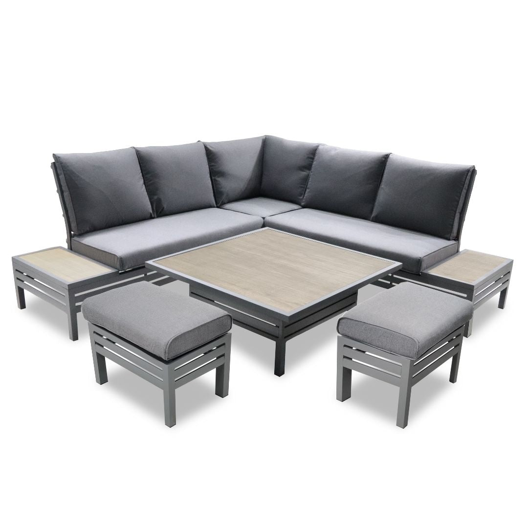 Leisuregrow Monza Corner Set with Adjustable Table | A0011