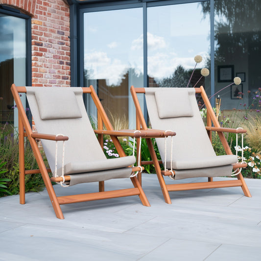 Norfolk Leisure Eucalyptus Adirondack Tete-a-Tete Set