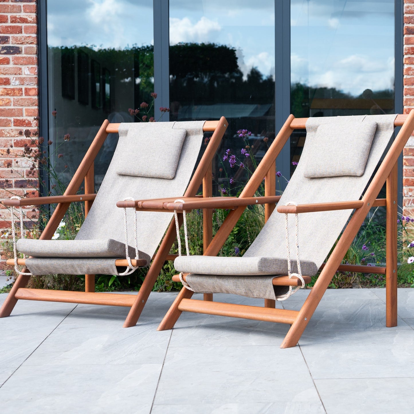 Norfolk Leisure Eucalyptus Adirondack Tete-a-Tete Set