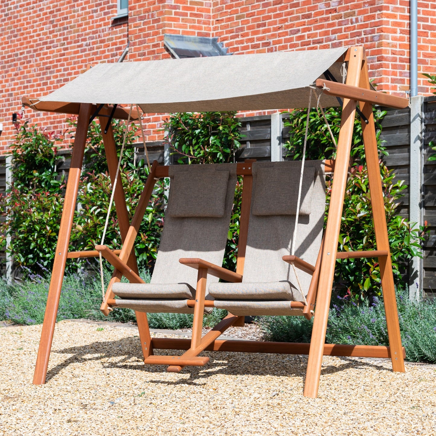 Norfolk Leisure Eucalyptus Twin Swing Bench