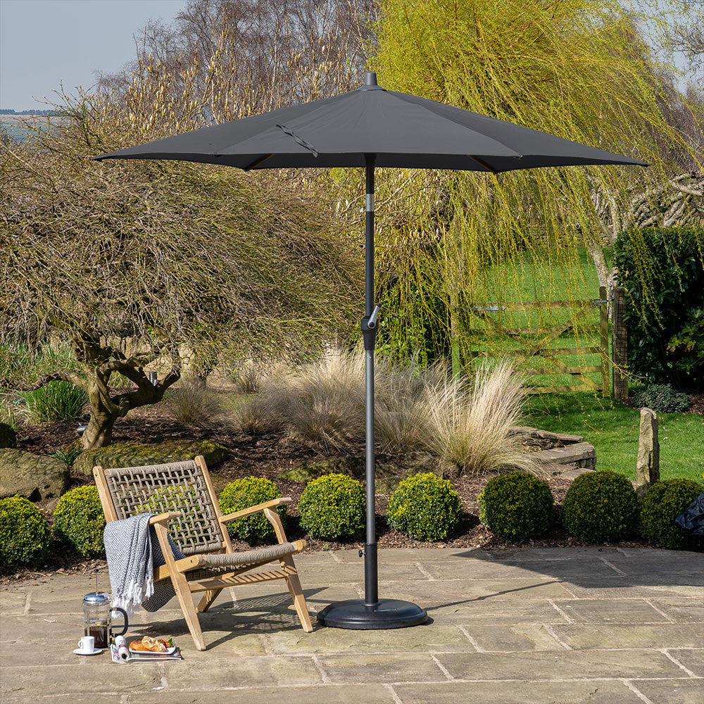 Pacific Lifestyle Riva 2.5m Round Parasol - Anthracite
