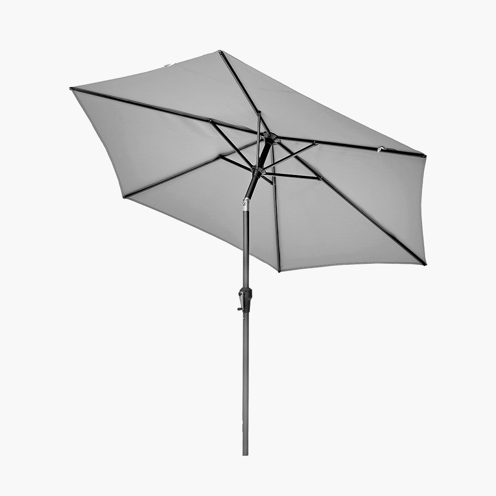 Pacific Lifestyle Riva 2.5m Round Parasol - Luna Grey